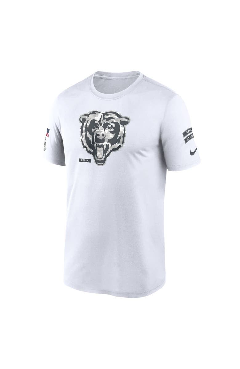 Nike Men's Nike White Chicago Bears 2024 Salute To Service Legend Performance T-Shirt, Alternate, color, 