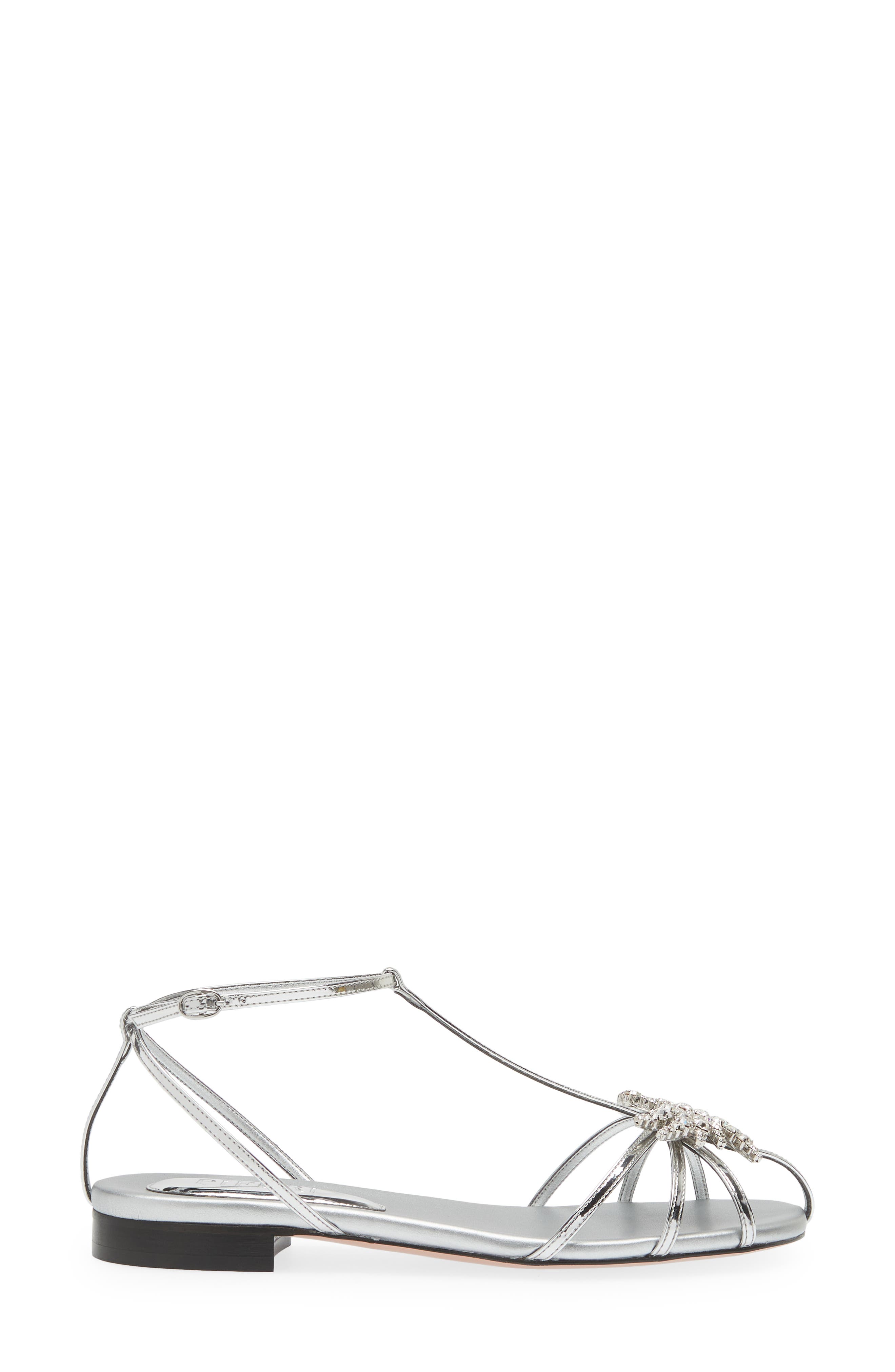 Piferi Maggio Metallic Flat Sandal, Alternate, color, 