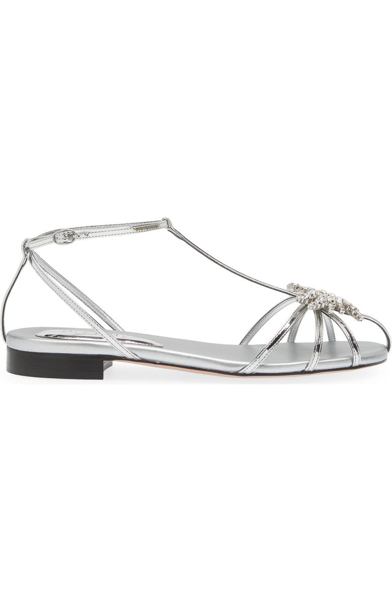 Piferi Maggio Metallic Flat Sandal, Alternate, color,