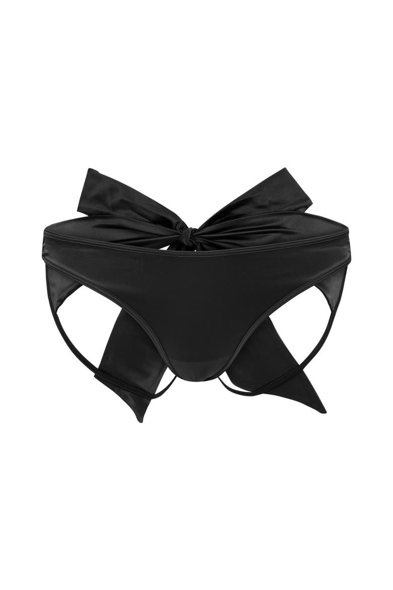 Gynger Bikini Panties, Alternate, color, Black