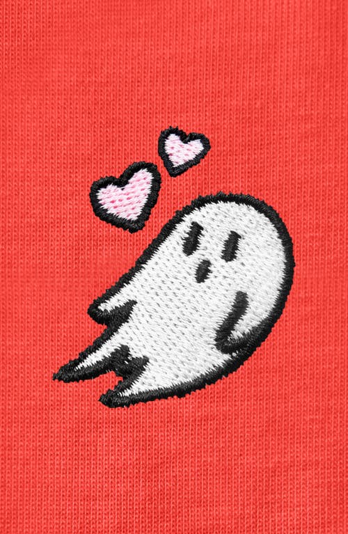 Dalix Heartly Ghost Tee In Poppy Red