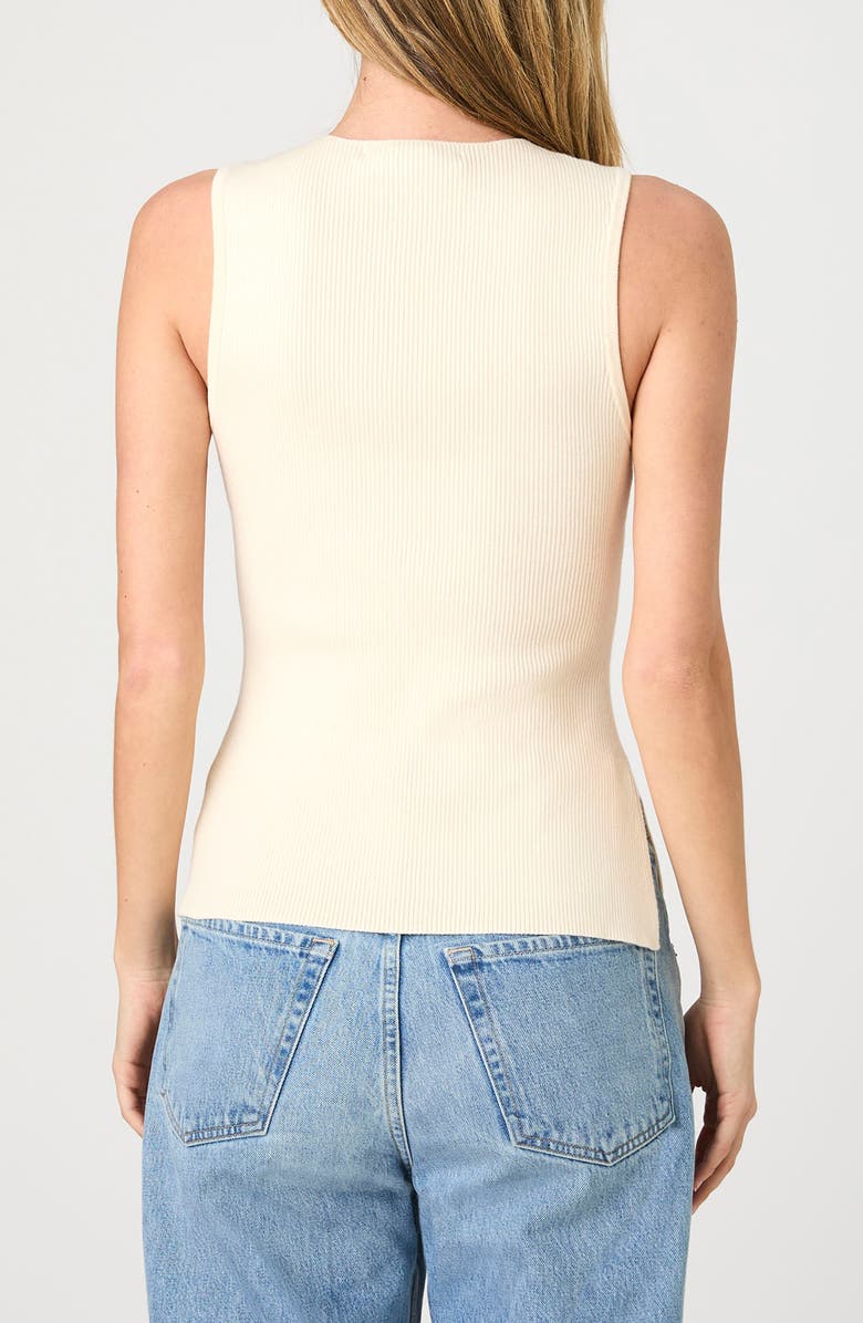 French Connection Mozza Sweater Tank, Alternate, color, Ecru