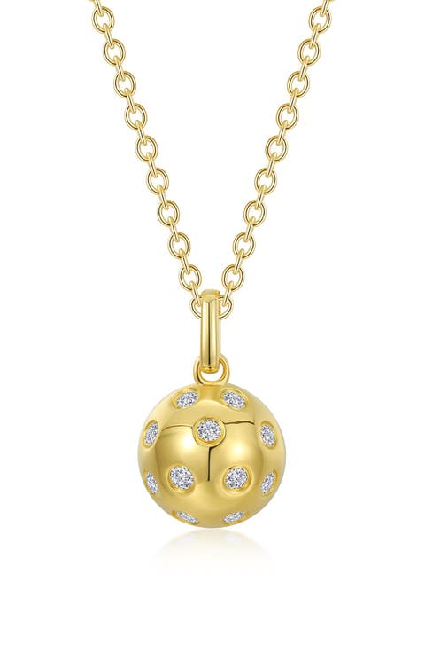 Pickleball Pendant Necklace