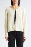 Bode Spotlight Sequin Virgin Wool Swing Cardigan