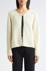 Bode Spotlight Sequin Virgin Wool Swing Cardigan