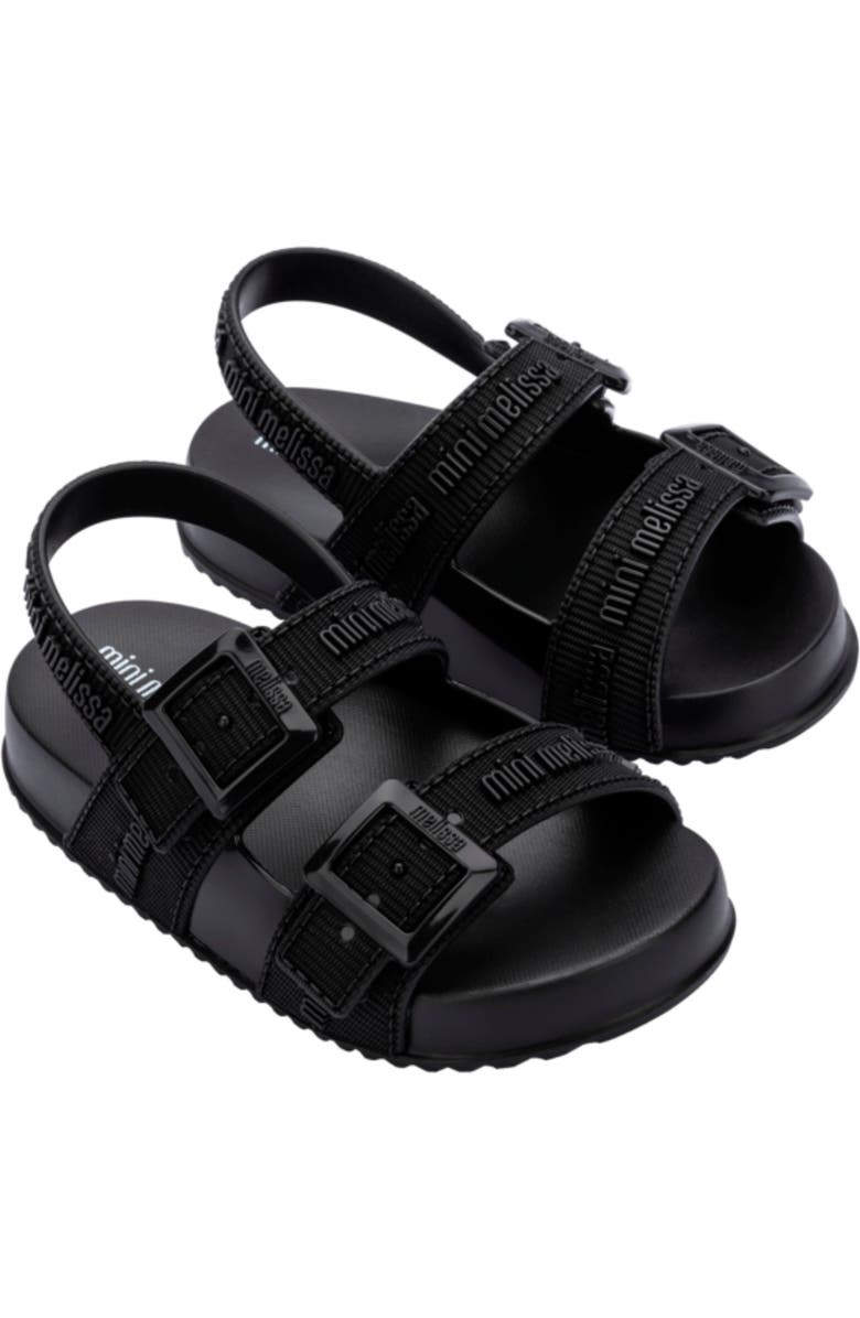 Mini Melissa Kids' Mini Cozy Lover Slinback Sandal, Main, color, Black