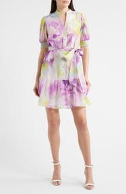 Anne Klein Floral Print Minidress