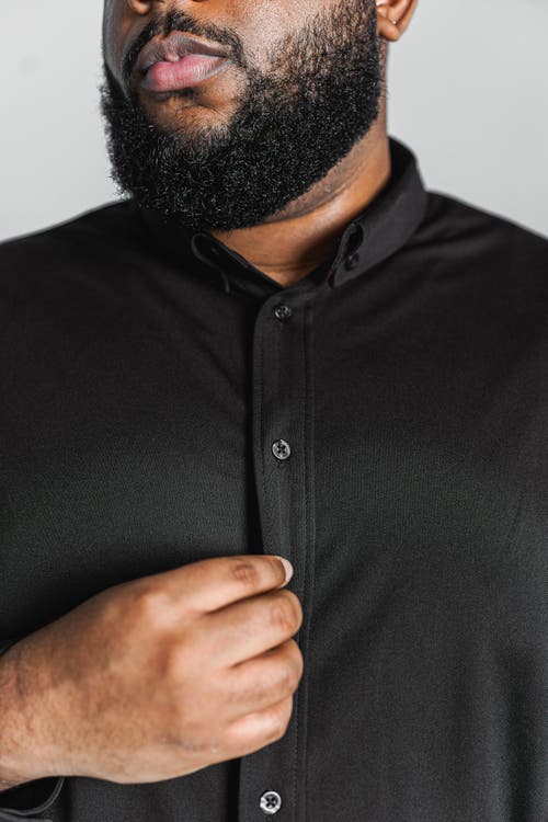 Regent Row Big And Tall Commuter Shirt Short Sleeve Button Down In Black