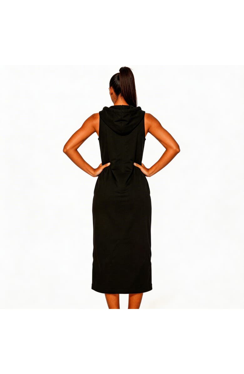 LAS Loungewear Leeward Linen Dress, Alternate, color, Black