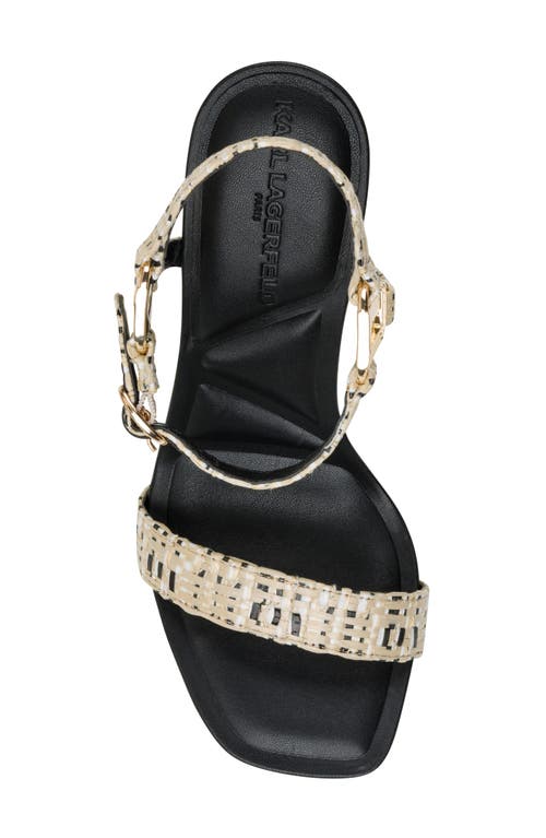 Karl Lagerfeld Paris Cybil Ankle Strap Sandal