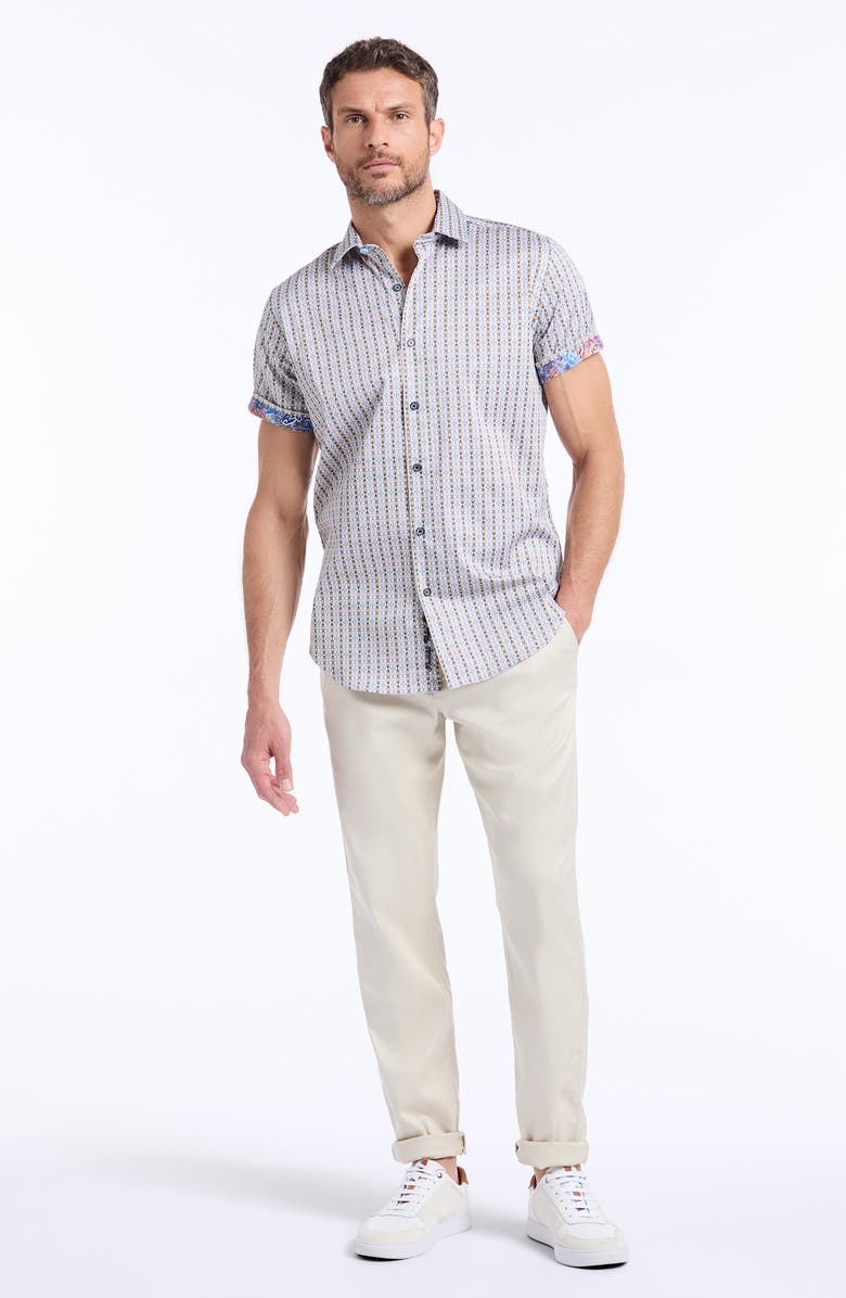 Robert Graham Abbotswell Print Woven Button-Up Shirt, Alternate, color, Multi