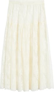 DÔEN Sebastiane Tiered Lace Skirt