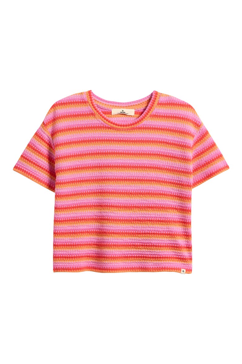 Kids' Tropical Dawn Bobbi Stripe Shirt, Main, color, TANGERINE