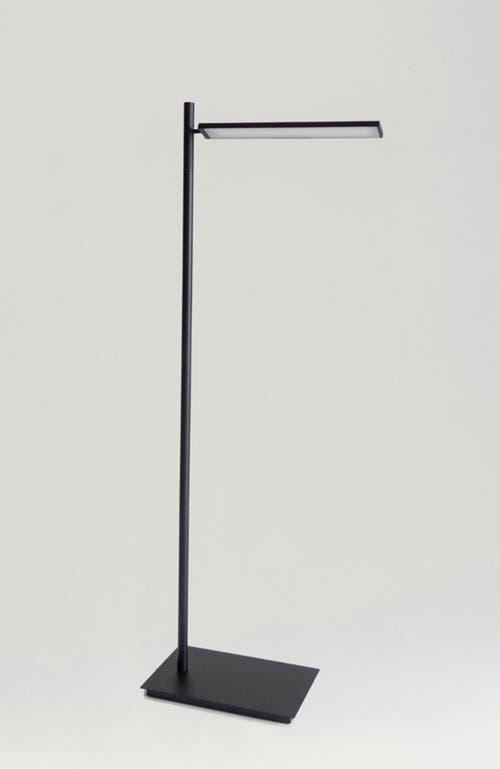 Brightech Linden 53" Matte Black Pharmacy Led Floor Lamp With Adjustable Head And Weighted Base In Black
