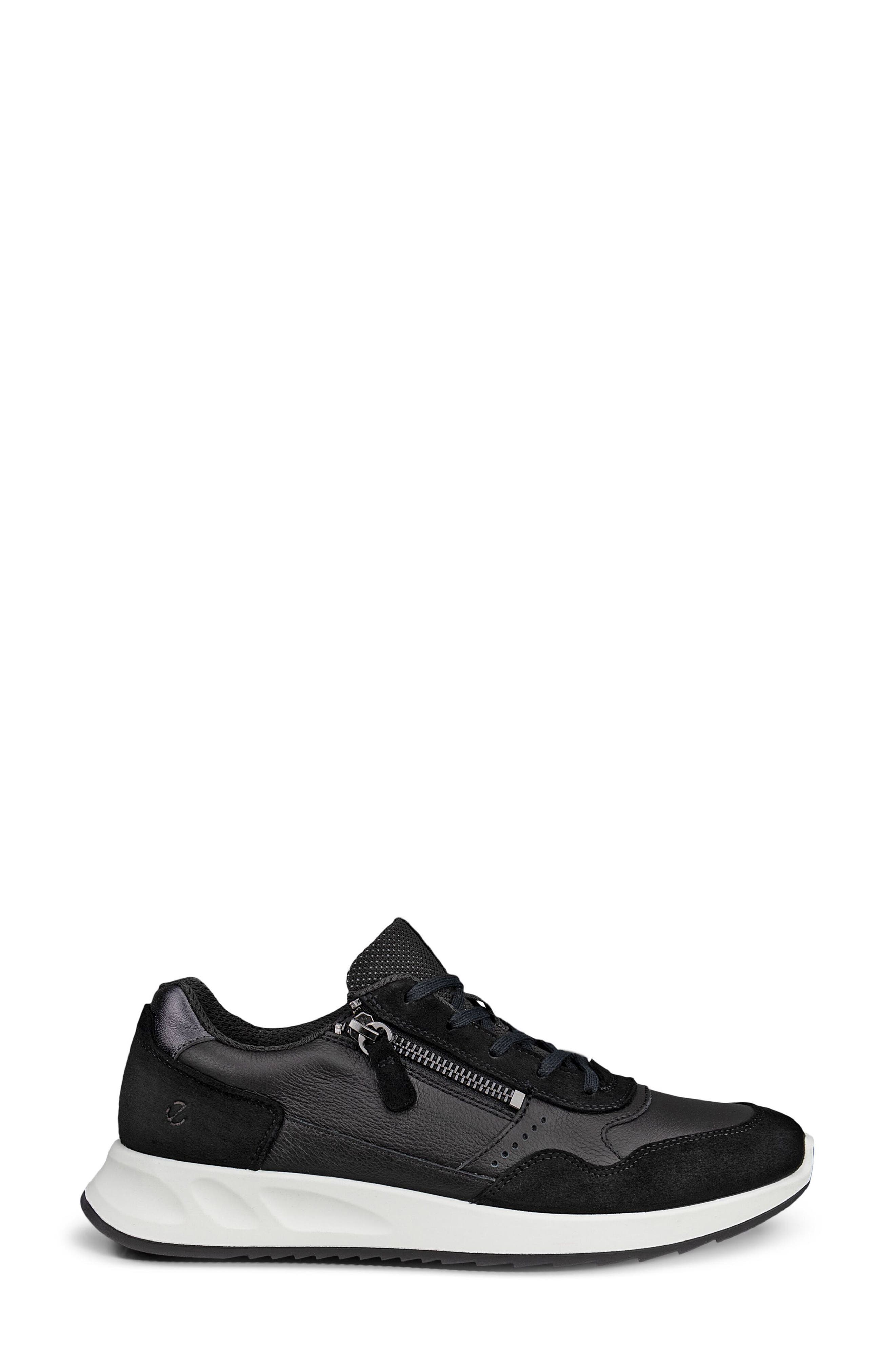 ECCO Low Top Sneaker, Alternate, color, Black/ Black/ Black