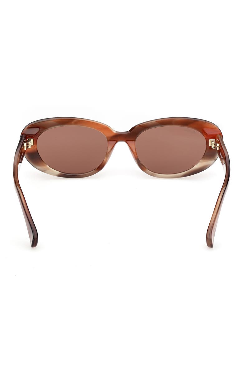 53mm Oval Sunglasses, Alternate, color, CARAMEL