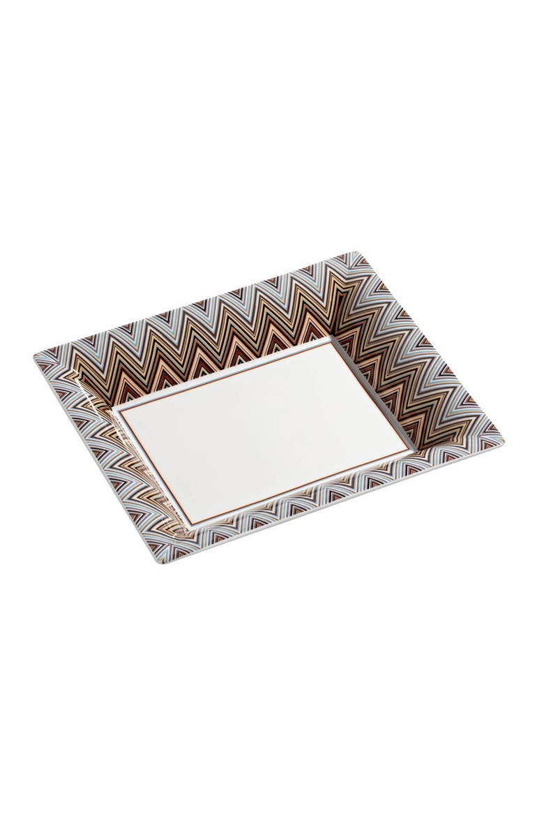 Tray ZIG ZAG Rectangular Large in Luxury Box Jarris 148 8.5" x 6.75", Main, color, Multicolor