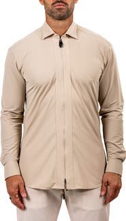 Maceoo FibZip Marthyr Knit Zip-Up Shirt