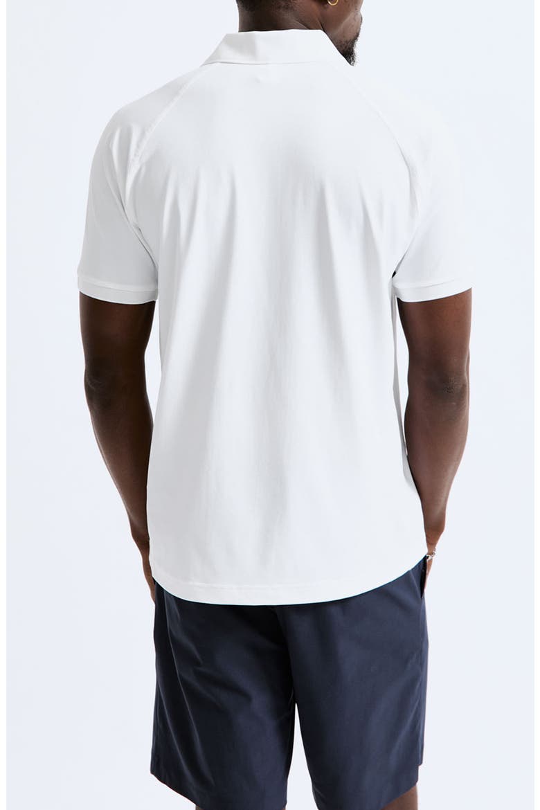 Playoff Tech Piqué Polo, Alternate, color, WHITE