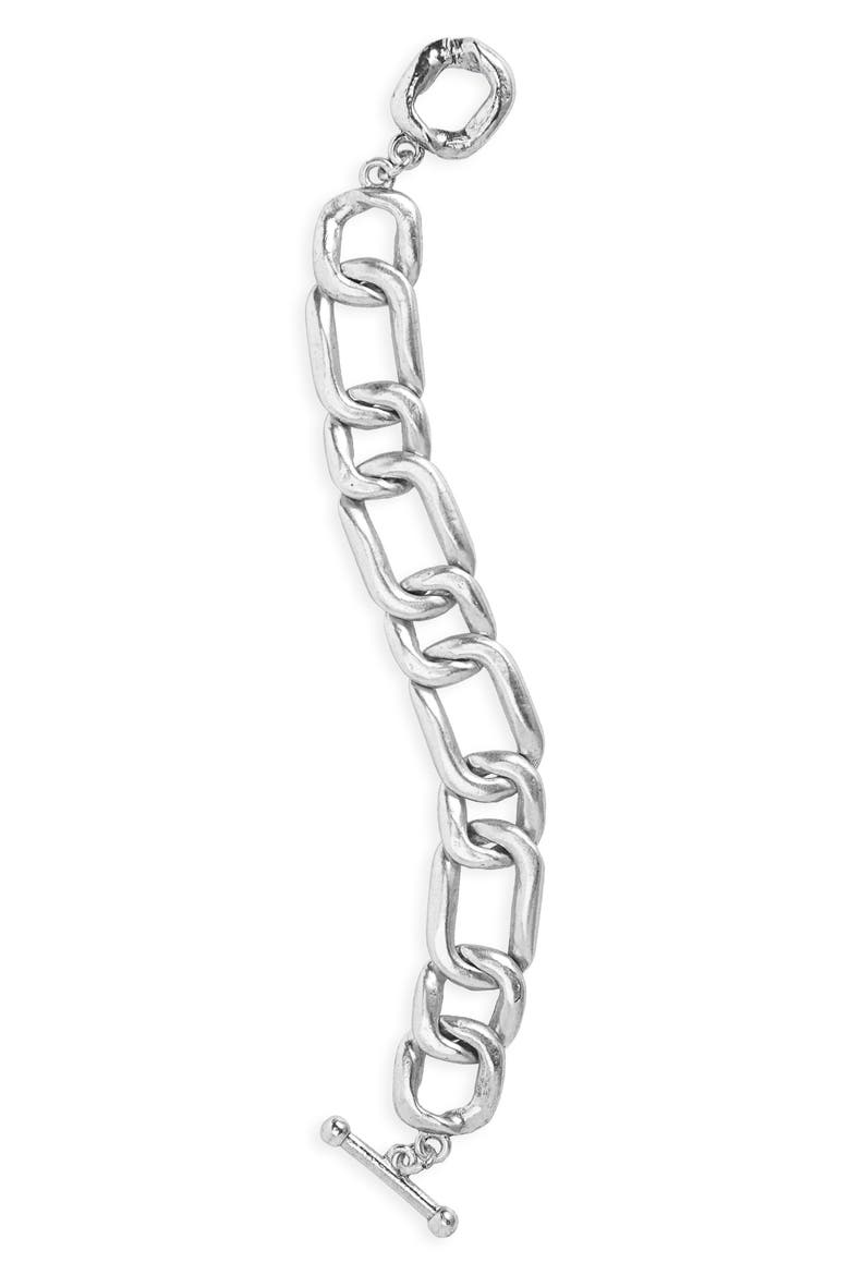 Cable Chain Bracelet, Main, color, SILVER