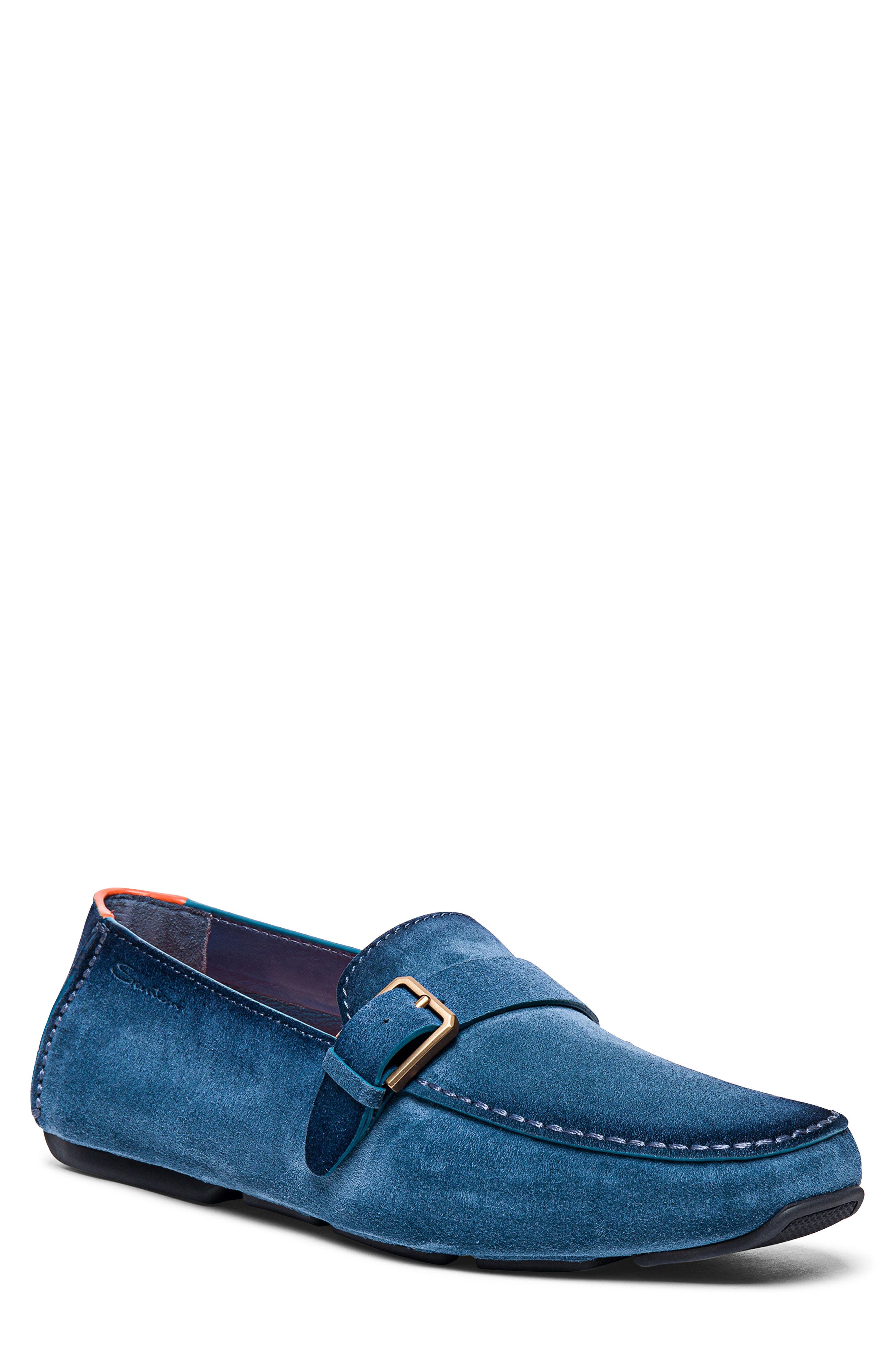 Santoni Hamel Moc Toe Loafer, Main, color, 