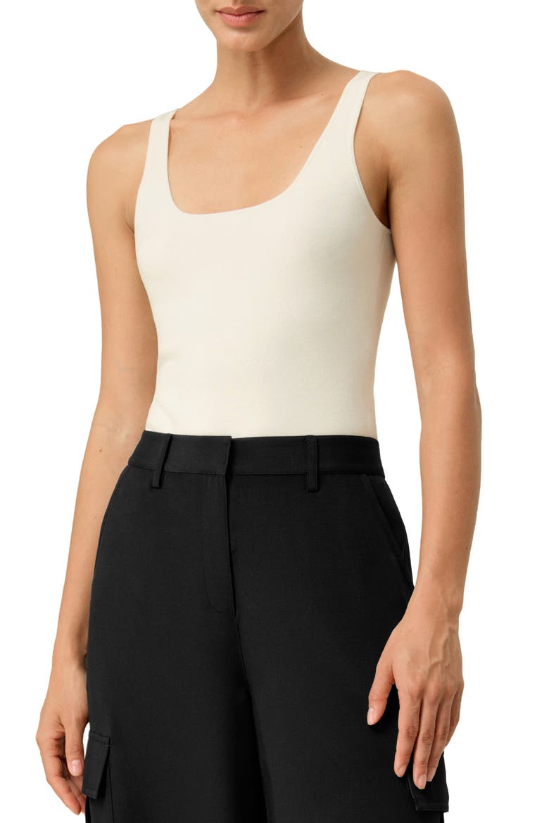 Women's Milano Knit Silk Viscose Tank Top, Main, color, White
