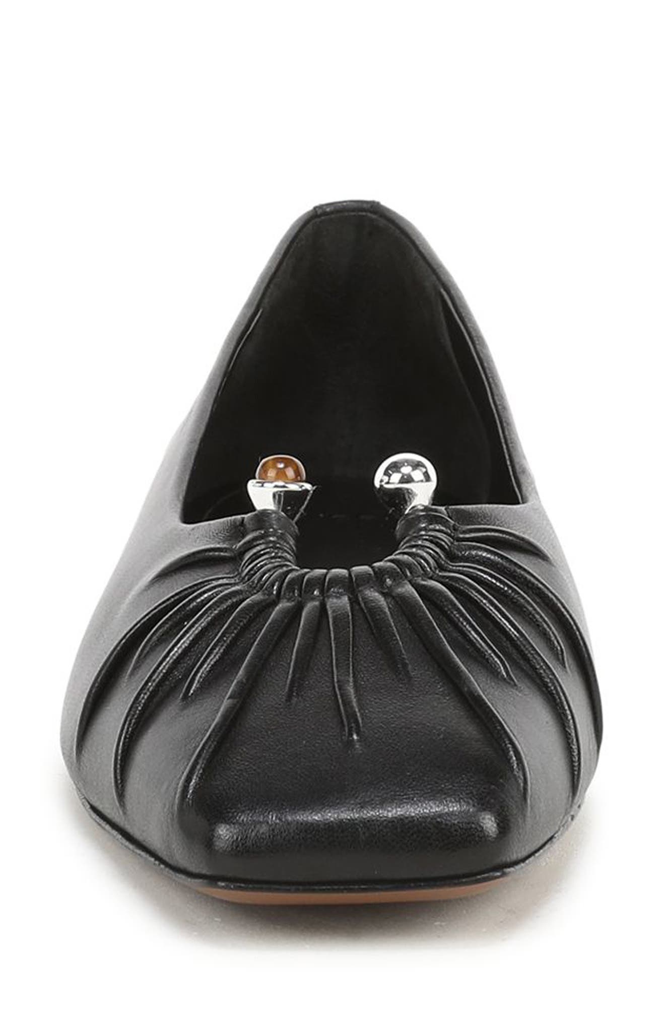 Dany Leather Flat, Alternate, color, BLACK NAPPA