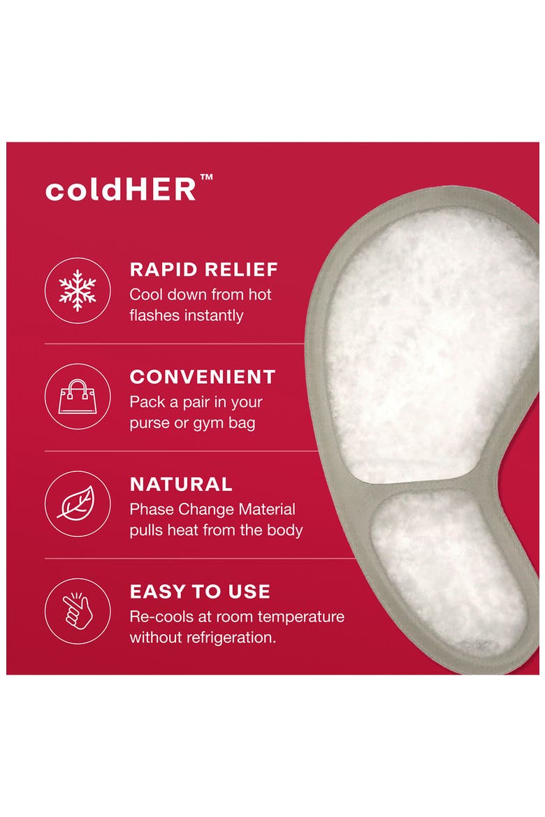 coldHER Cooling Bra Inserts, Alternate, color, GRAY