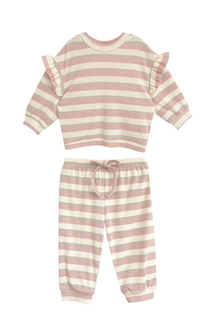 Candy Stripe Two Piece Set, Main, color, Pink