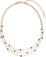 Ettika Crystal Station Layered Necklace