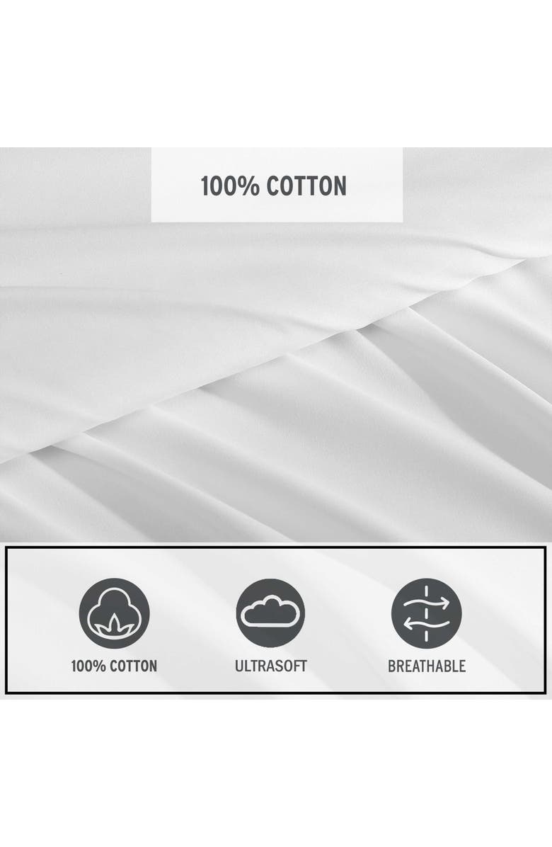Eddie Bauer Logan Cotton Sheet Set, Alternate, color, White