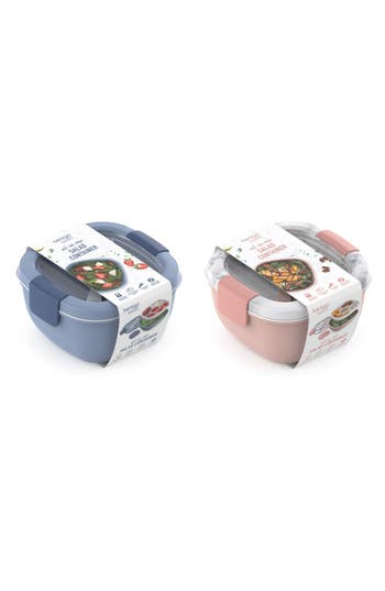 Bentgo 2-pack All-in-one Glass Salad Containers