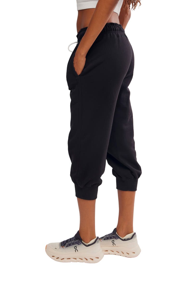 Free People FP Movement Flutter Crop Joggers, Alternate, color, Black