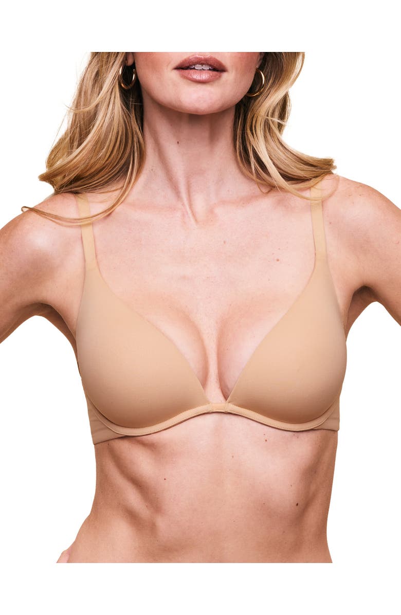 Adore Me Natalya Push Up Plunge Bra, Main, color, Light Beige