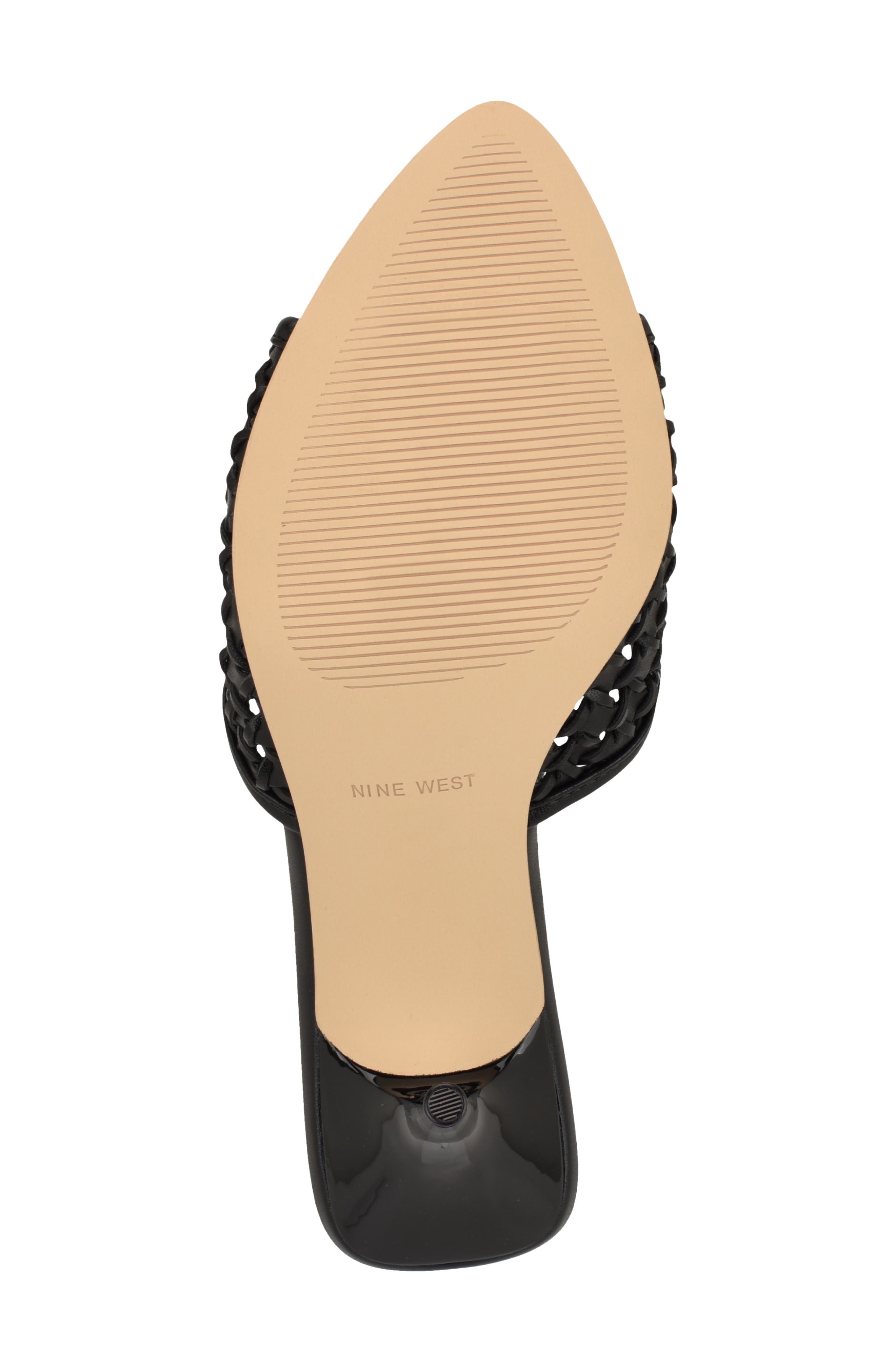 Nine West Kirela Woven Sandal, Alternate, color, Black