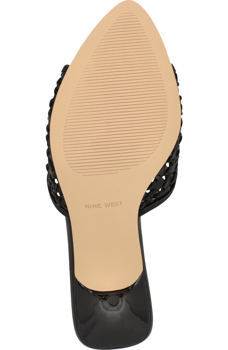 Nine West Kirela Woven Sandal, Alternate, color, Black