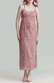 holiCHIC Lily Foil Embroidery Sheath Dress