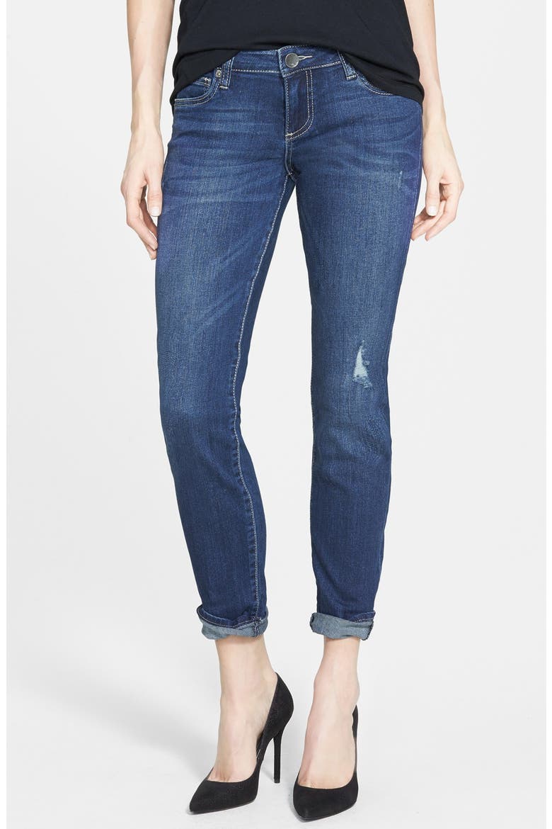 'Catherine' Distressed Boyfriend Jeans, Main, color, EXTENSIVE