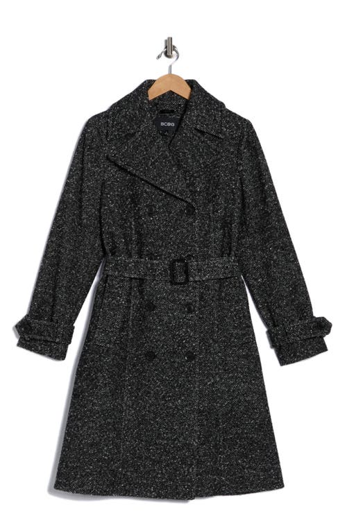Bcbgeneration Double Breasted Trench Coat In Gray