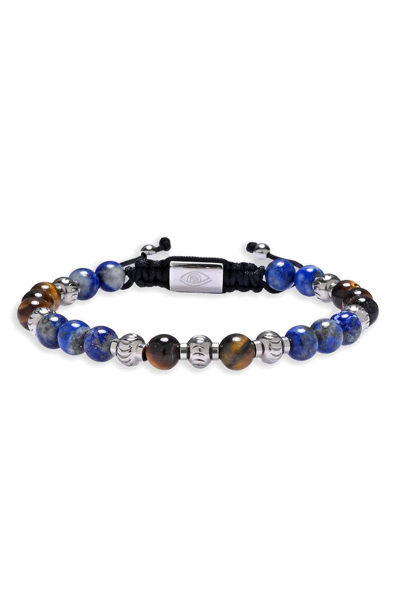EYE CANDY LOS ANGELES Julian Semiprecious Stone Beaded Slider Bracelet, Alternate, color, 