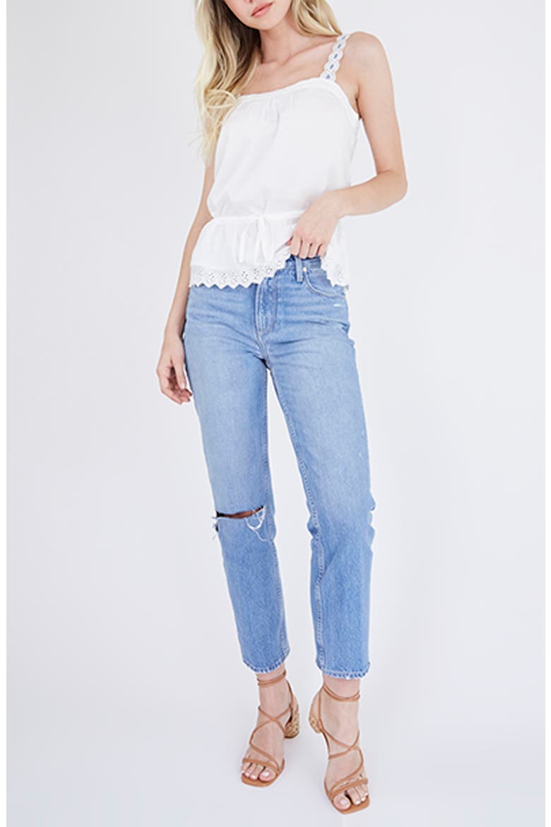 Zherra Cinched Waist Tank, Alternate, color, WHITE