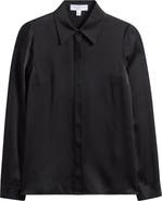 Michael Kors Collection Hansen Charmeuse Button-Up Shirt