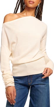 Ramy Brook Chance Wool Off the Shoulder Sweater