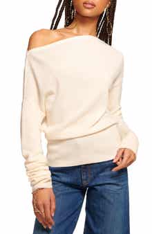 Ramy Brook Chance Wool Off the Shoulder Sweater
