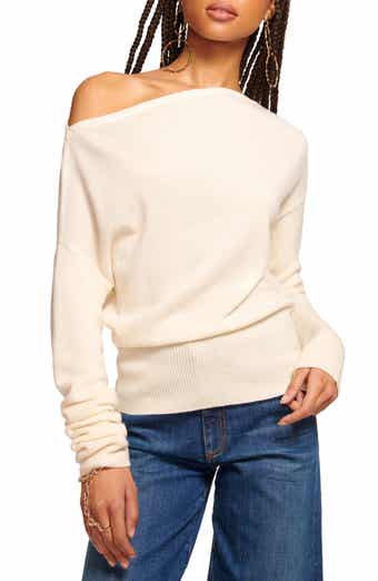 Ramy Brook Chance Wool Off the Shoulder Sweater
