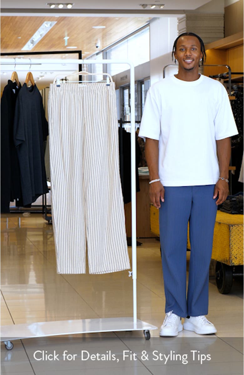 Baggy Fit Stripe Pants, sales video thumbnail