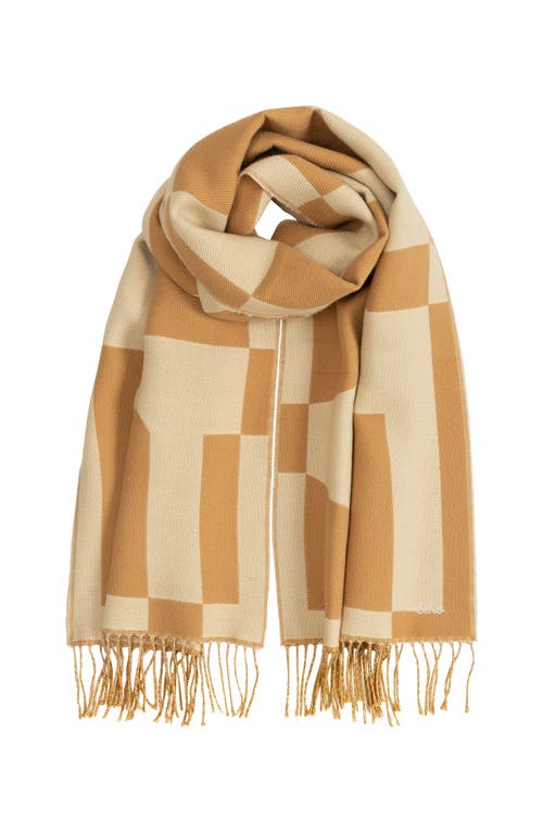 Echo Geo Double Face Jacquard In Brown