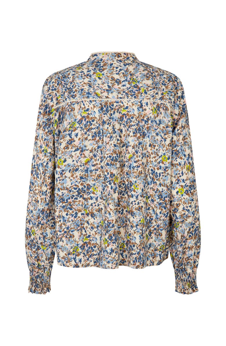Masai Copenhagen MaDionelle Floral Print Blouse, Alternate, color, Placid Blue