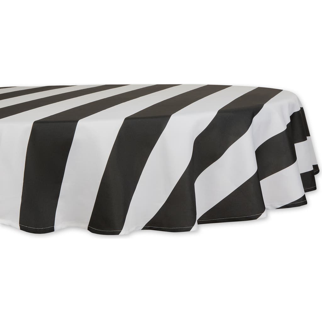 Dii Outdoor Printed Tablecloth 60 Round In Black