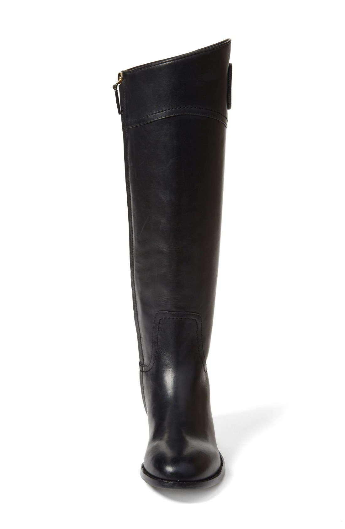 Tory Burch 'Ashlynn' Riding Boot, Alternate, color, 